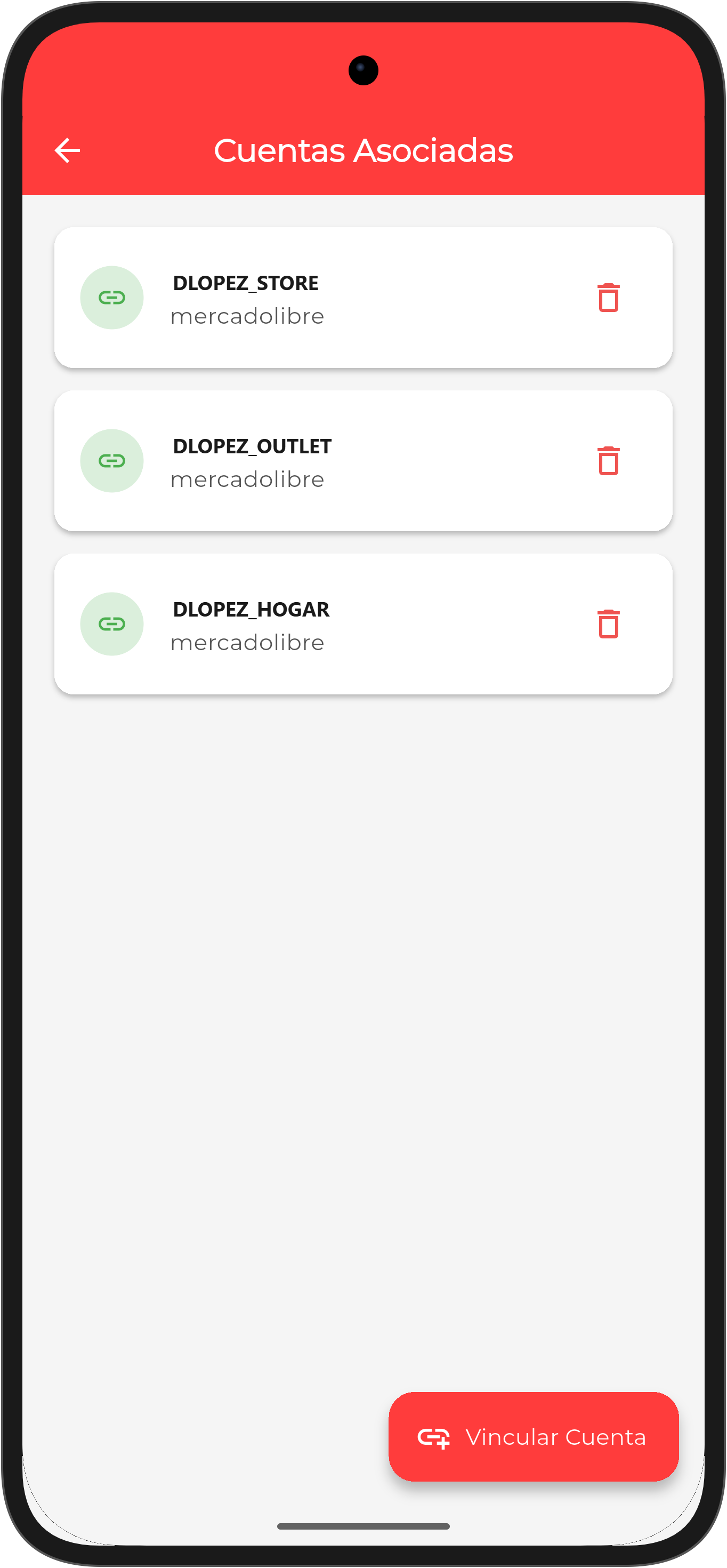Gestión de Cuentas